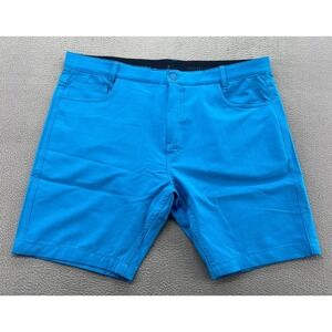 Kyodan Golf Shorts Mens 38 Blue Performance 5-Pocket Tech Flat Front
